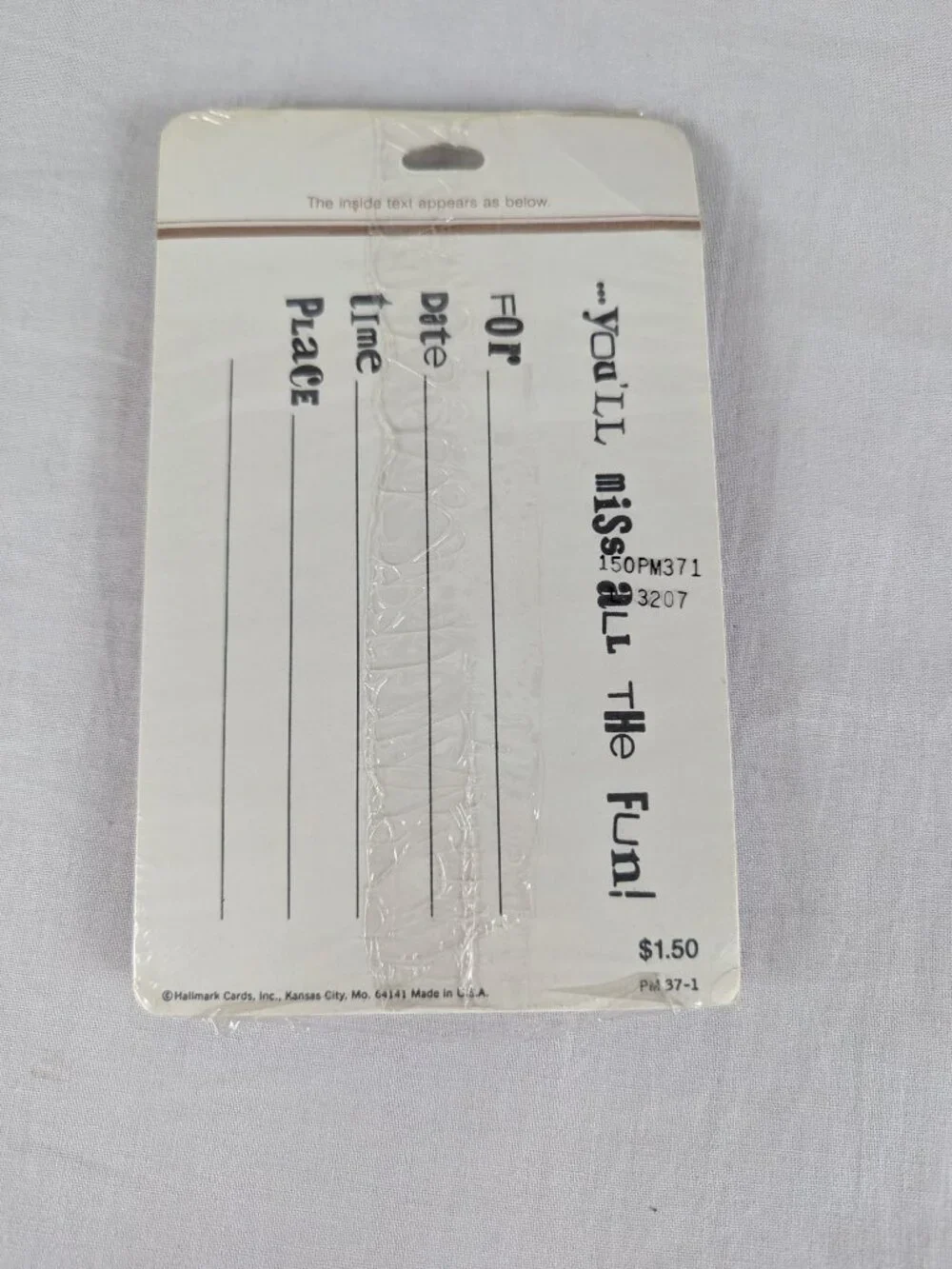 Hallmark Party Invitations Follow These Directions Ransom Letter Font NEW Vtg